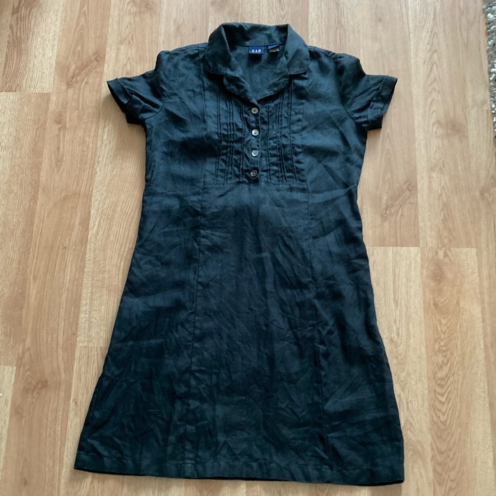 The Gap size 2 black linen dress